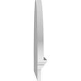 thumbnail image 4 of Ekena Millwork 70"W x 24-3/8"H x 2-3/4"P Elliptical Smooth Architectural Grade PVC Combination Pediment, 4 of 7