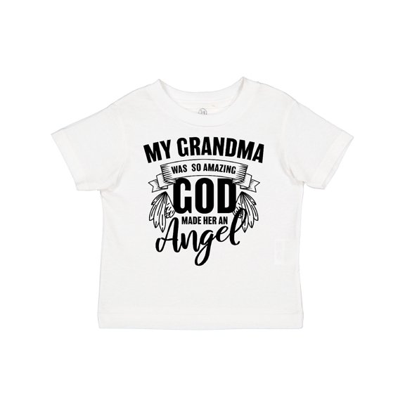 Inktastic My Grandma was So Amazing God Made her an Angel Boys or Girls Toddler T-Shirt