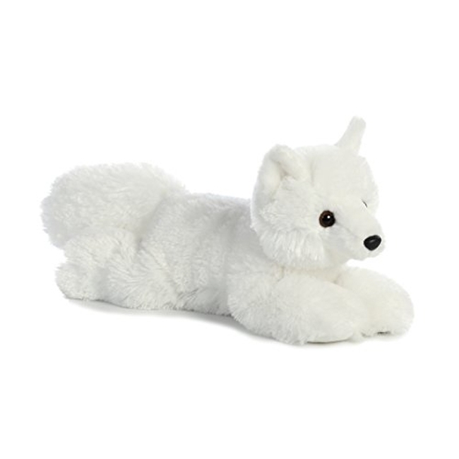 white fox plush