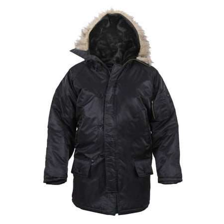 - N-3B Snorkel Parka Flight Jacket, Black, Large