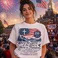 thumbnail image 2 of Where the Spirit of the Lord Is Shirt, American Flag Cross 250th Tee, Comfort Colors® Christian USA T-Shirt, 2 of 7