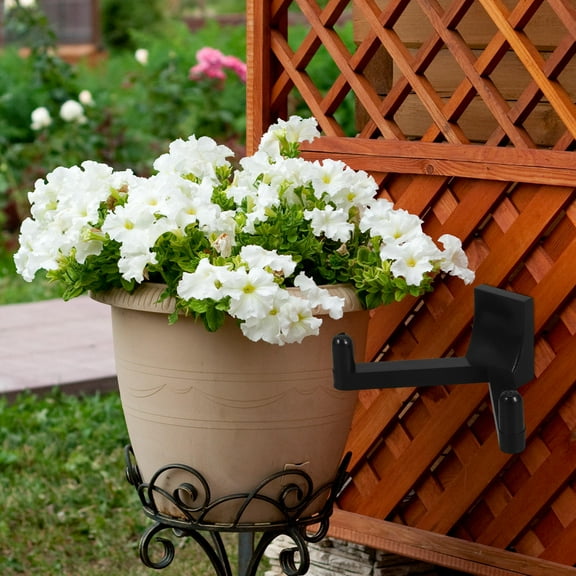 OUNONA  Multifunctional Shed Accessories Hook Garden Tool Hanging Hooks Black