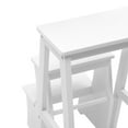 thumbnail image 6 of Folding Ladder Chair, 2 in 1 Lightweight Portable Step Stool,3-Step Stool Stand White, 6 of 11