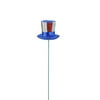 10" Red, White, and Blue Striped Uncle Sam Hat Patriotic Party Pick Decoration