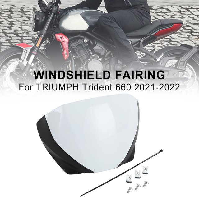 Front Screen Windshield Fairing Windscreen Deflector For Trident 660 2021+ White