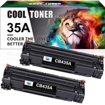 Cool Toner Compatible Toner Cartridge Replacement for HP CB435A 35A for P1005 P1006 P1007 P1008 P1009 Printer Ink (Black, 2-Pack)