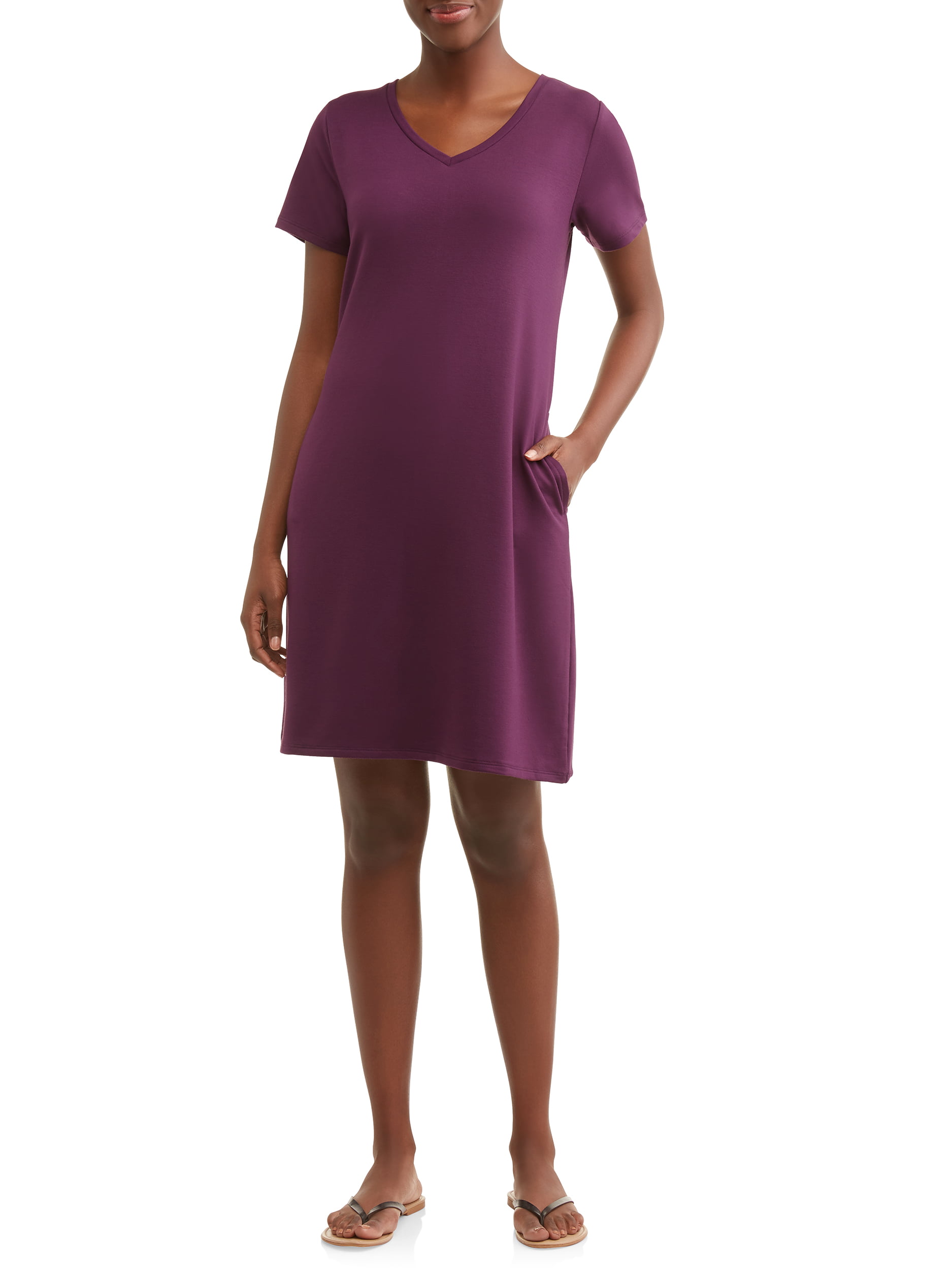 Time and Tru Women's French Terry Dress ...