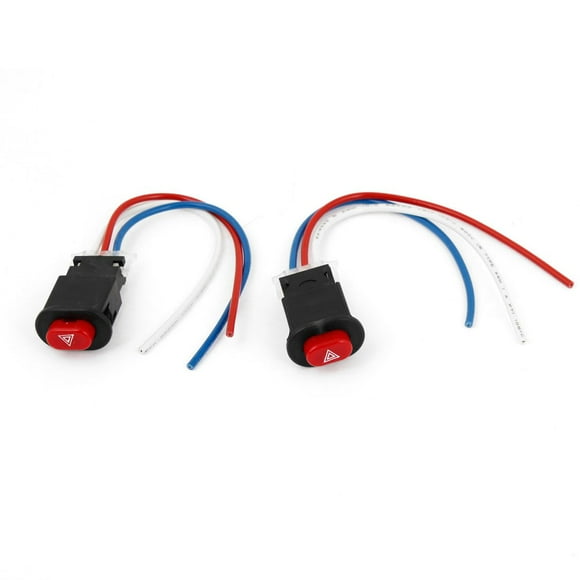 (Gift Of K) uxcell Motorcycle Hazard Light Switch Button, Turn Signal Output Controller, 2pcs