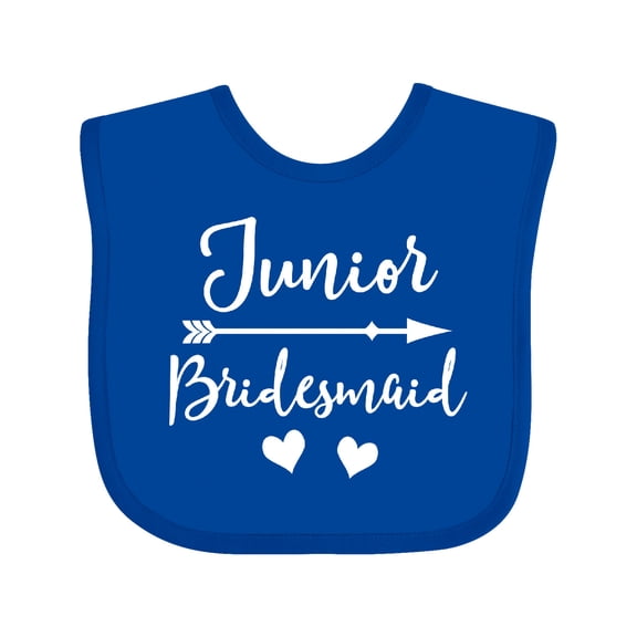 Inktastic Junior Bridesmaid Bridal Party Wedding Girls Baby Bib