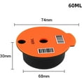 thumbnail image 5 of Capsules de Café Rechargeables, Filtre de Capsule de Café Réutilisable 60 Ml/180 ml avec Couvercle en Silicone, Cuillère à Café et 2 Brosses pour Accessoire de Machine à Café Bosch Tassimo, 5 of 5