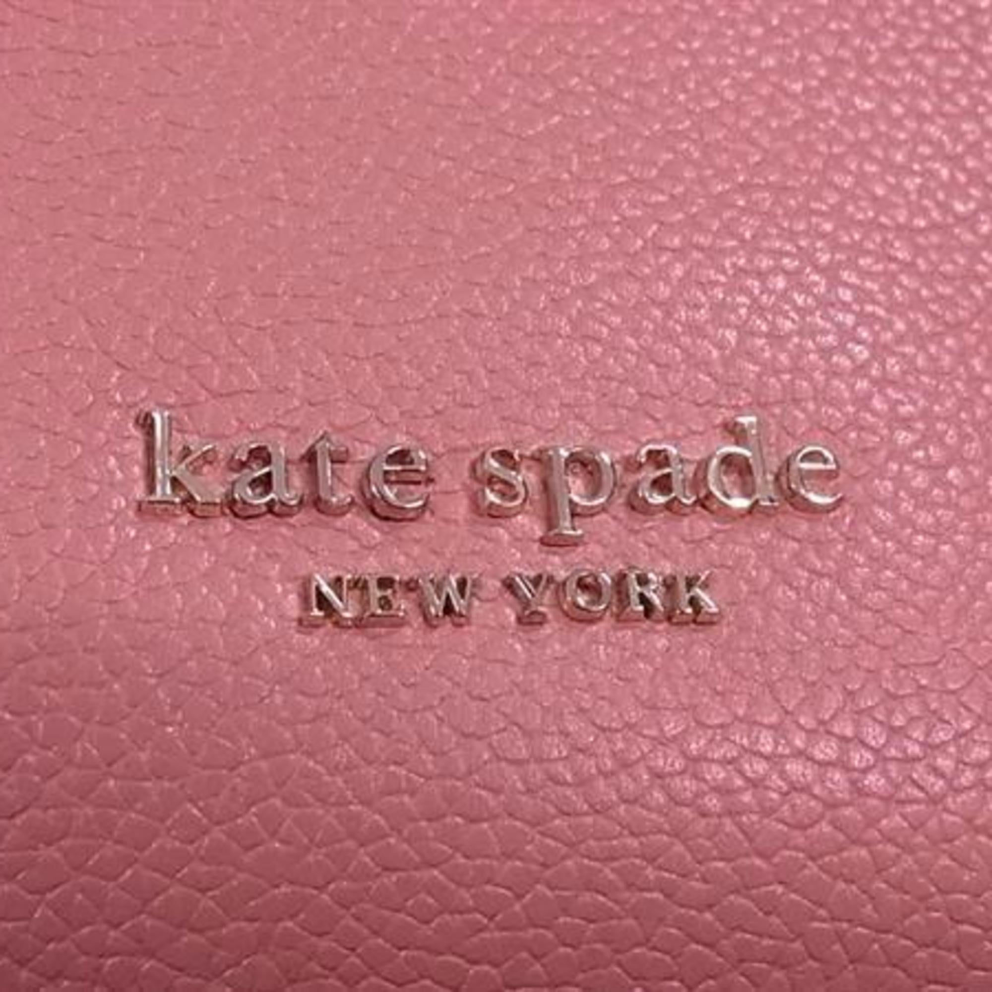 Pre-Owned Kate Spade Avenue Medium Satchel Handbag K6534 Pink Leather Women's