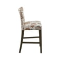 thumbnail image 4 of Madison Park Avila 25" Solid Wood and Polyester Counter Stool in Orange, 4 of 8