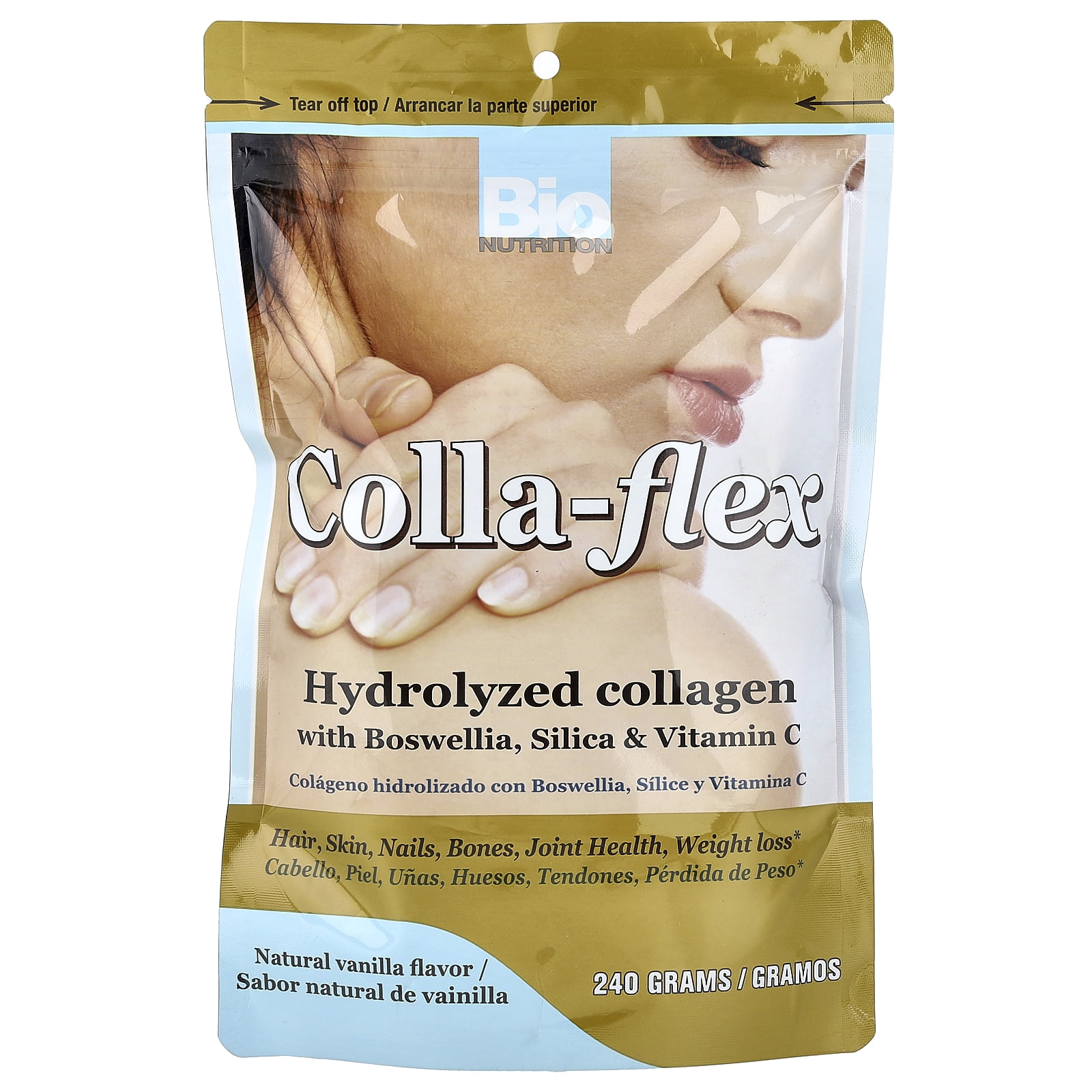 Bio Nutrition Colla-Flex Hydrolyzed Collagen Natural Vanilla - 240 G