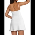 thumbnail image 3 of Vestido Mini de Cóctel Elegante con Escote en V Profundo y Tirantes Finos, Ideal para Salir y Fiestas, Color , Talla S, 3 of 7