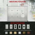 thumbnail image 3 of ENERLITES Jumbo Combination Two Toggle / One Duplex Receptacle Metal Wall Plate, Oversize 3-Gang, UL Listed, 430 Stainless Steel, 3 of 5