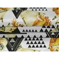 thumbnail image 4 of oneOone Velvet Yellow Fabric Triangle Craft Projects Decor Fabric Printed By The Yard 58 Inch Wide, 4 of 5