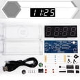thumbnail image 1 of Diy Clock Kit Digitaltube Temperature Alarm Week Display 51 Mcu Ds1302 White, 1 of 5