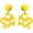 1, variant on Cute Sweet Cheese Lightweight Drop Dangle Earrings Acrylic Funny Biscuit Simulation Cheesecake Creative Asymmetry Statement Jewelry for Women