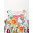 thumbnail image 6 of WIBACKER Toddler Girls Floral Summer Beach Sleeveless Dress Birthday Sundress Everyday Dresses for Kids, 6 of 7