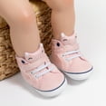 thumbnail image 4 of Bonario Baby Boys Girls Shoes Infant High Tops Ankle Sneakers Soft Anti-Slip Sole for First Walkers 3-18 Months, 4 of 7
