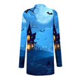 thumbnail image 3 of WXLWZYWL Halloween Cardigan for Women Plus Size Long Open Front Cardigans Halloween Pumpkin Pattern Cardigan Bat Cardigan, 3 of 4