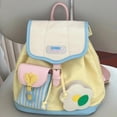 thumbnail image 1 of Mochila pequeña para mujer, mochila informal, correa de hombro ajustable, bonita y duradera, mochila escolar para viajes, compras al aire libre, 1 of 8