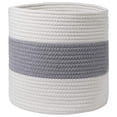 thumbnail image 2 of Cesta tejida de algodón para refrigerios, ropa sucia, armario, dormitorio, bebé 25cm, 2 of 7