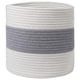thumbnail image 2 of Cesta tejida de cuerda de algodón, cesto para ropa, contenedores de almacenamiento decorativos, organizador para 20 centímetros, 2 of 7