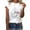 White, variant on Ruimatai Summer Women Shirt Women's Fashion Floral Print Female Round Neck Loose T-Shirt