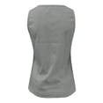thumbnail image 5 of Daznico Women's Sleeveless Scoop Neck Ribbed Knit Tank Top, Fitted Basic Tight Shirt,Size 2XL, 5 of 5