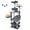Dark Gray, variant on Resenkos 66-Inch Tall Multi-Level Cat Tower with Two Condos and Sisal Posts, Dark Gray