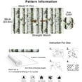 thumbnail image 7 of Forest Wallpaper Peel and Stick Wood Birch Tree Removable Grey/Brown/Green Vinyl Contact Paper Self Adhesive Mural 17.7in x 9.8ft, 7 of 7