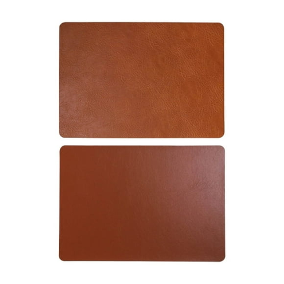 Napperon en Cuir PVC à Grain de Peau de Vache 17.71 Po x 11.81 Po x 0.39 Po Isolant Thermique Résistant à l'Huile pour Salle à Manger