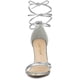 thumbnail image 3 of Sandalias Con Cordones Y Punta Abierta Tacón de Aguja para Mujer Allegra K Plata 38, 3 of 7