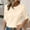 Beige, variant on YLOMAY Woman Tops Tshirt for Women 3/4 Sleeve Crewneck Blouse Lightweight Loose Fit Solid Color Tops Weekend Summer Clothes Yellow S