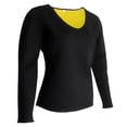 thumbnail image 1 of para mujer de manga larga de neopreno ejercicio fitness correr yoga camiseta larga xxxl Sunnimix Mujer Deportes manga larga, 1 of 8