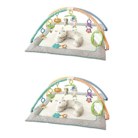 Fisher Price Safari Dreams Deluxe Comfort Baby Gym Play Mat With
