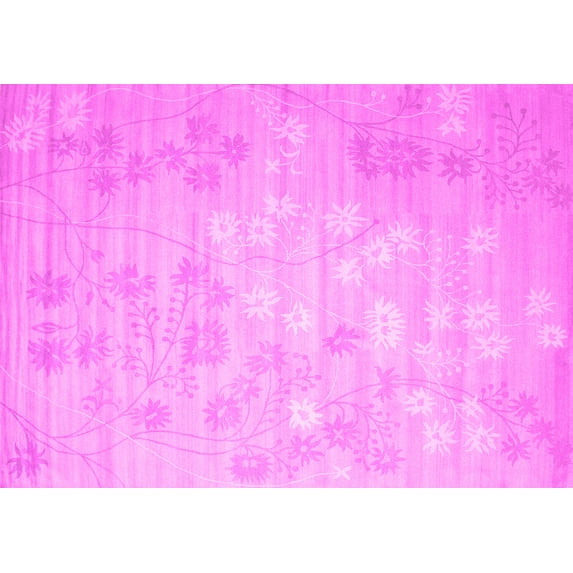 Ahgly Company Indoor Rectangle Abstract Pink Contemporary Area Rugs, 8' x 12'