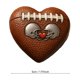 thumbnail image 3 of Mini balón de fútbol de bolsillo | Mini balón de fútbol en forma de corazón con cascos | Recuerdo inspirador y motivacional para aficionados y jugadores de fútbol | Tamaño pequeño y portátil para, 3 of 4