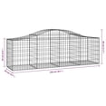 thumbnail image 4 of vidaXL Arched Gabion Baskets 2 pcs 200x50x60/80 cm Galvanised Iron, 4 of 4