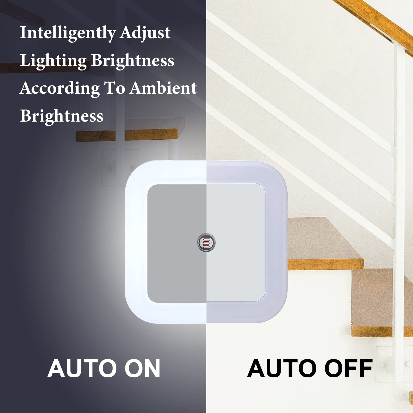 48 Pack Led Night Lights Plug Into Wall Smart Sensor Automatic Lamp Nightlights Accessories For Bedroom Bathroom Toilet Stairs Kitchen Hallway(white)