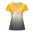 thumbnail image 4 of EQWLJWE Hauts à Col en V pour Femmes Mode Femme Blouse Imprimée à Col Rond Manches Courtes T-Shirt Hauts d'Été Hauts d'Été pour Femmes 2023, 4 of 4