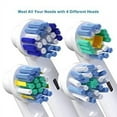 thumbnail image 3 of Electric Toothbrush Replacement Heads Compatible with Oral B , 4 Types ,16 Pack, 3 of 7