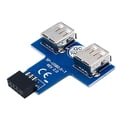 thumbnail image 4 of Nuevo Adaptador de licencia Base de Conector USB 2.0 de 9 Pines (2x5) a 2 Puertos USB Macarena Puerto de encabezado USB 9 PIN, 4 of 8