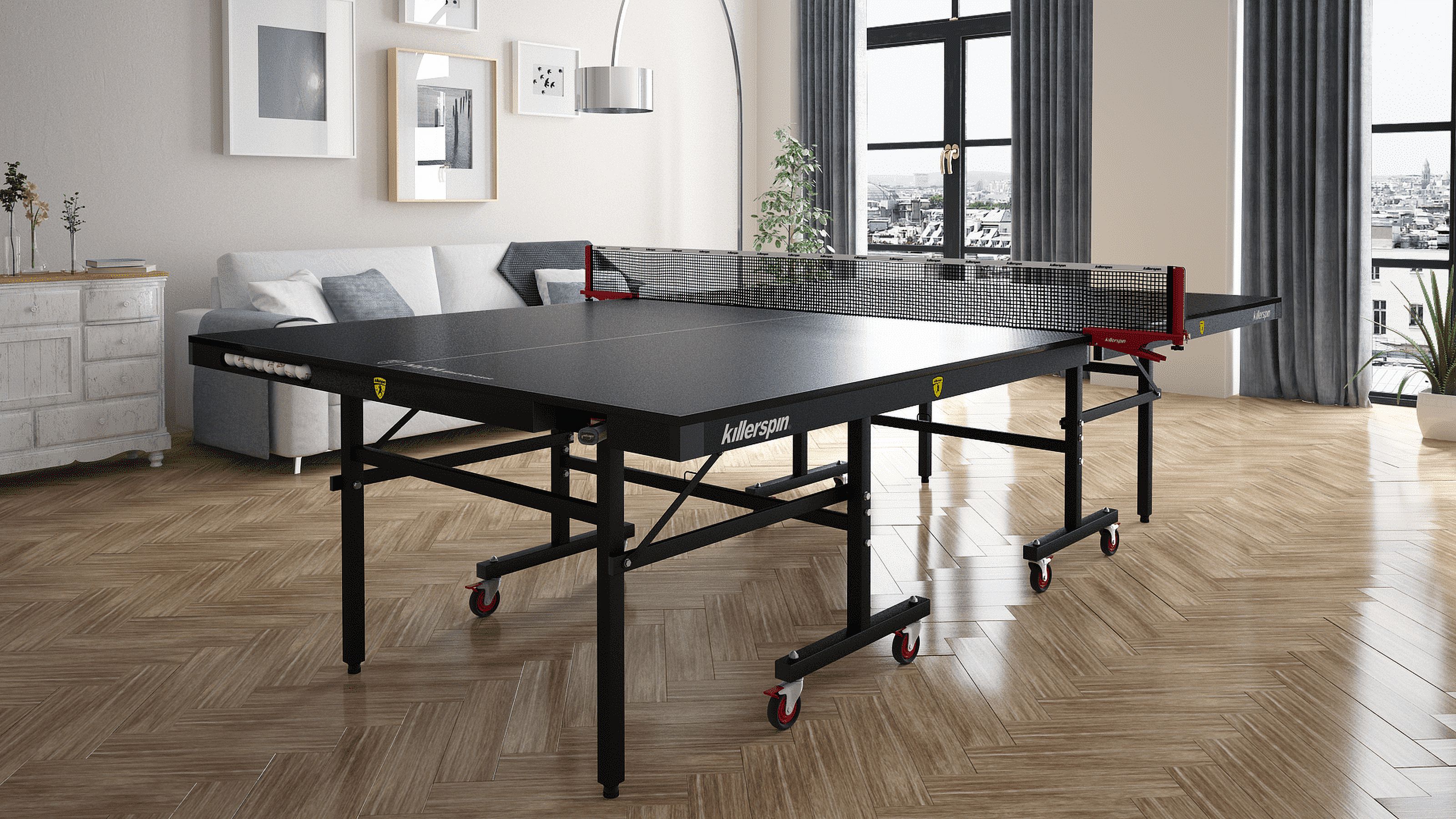 Killerspin MyT4 BlackPocket, ITTF Offcial Size, Folding Indoor Tennis Table, 9' x 5' x 2.5" - image 2 of 9