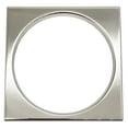 thumbnail image 2 of Westbrass Square Shower Tile with Round Drain Cover and Crown Ring, Polished Nickel, 2 of 8