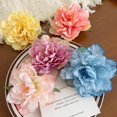 thumbnail image 5 of 4PCS Peony Flower Hair Clips for Women 3Large Hawaiian Flower Hairclip for Beach Party Bridal Wedding Event Decor Accessories, 5 of 5