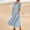 Sky Blue, variant on TAGOLD Womens Summer Dresses,Women's Summer Short Sleeve Solid Color Soft Comfortable Long Dress