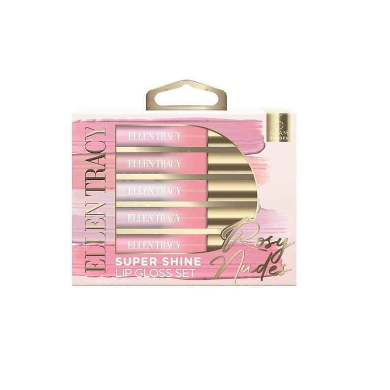 ELLEN TRACY Lip Gloss Collection 5 Shades Complete Lip Makeup
