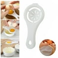 thumbnail image 5 of White Egg Yolk Separator Tool Easy Cooking White Sieve Plastic Kitchen Gadget I2F6, 5 of 9